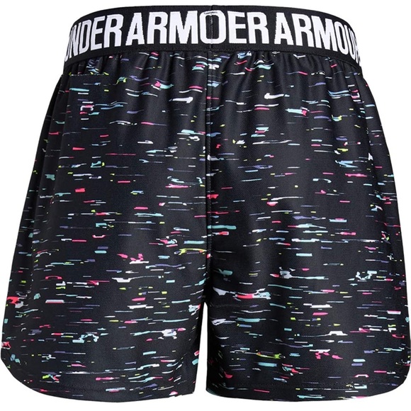 Under Armour Girl’s Play Up Multicolor Printed Shorts Size Youth Medium - Picture 2 of 8